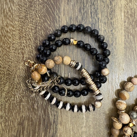 The Lace Project 3 sets of Quartz Beaded Bracelets - Picture 5 of 5